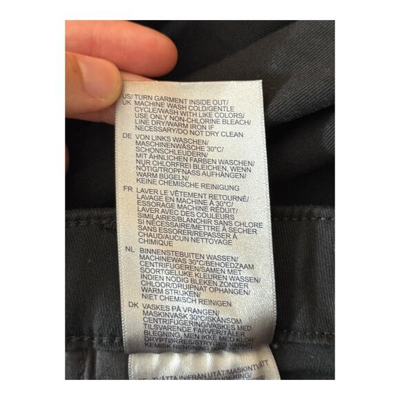 NYDJ pants Sadie slim twill black size 6 - Picture 7 of 7